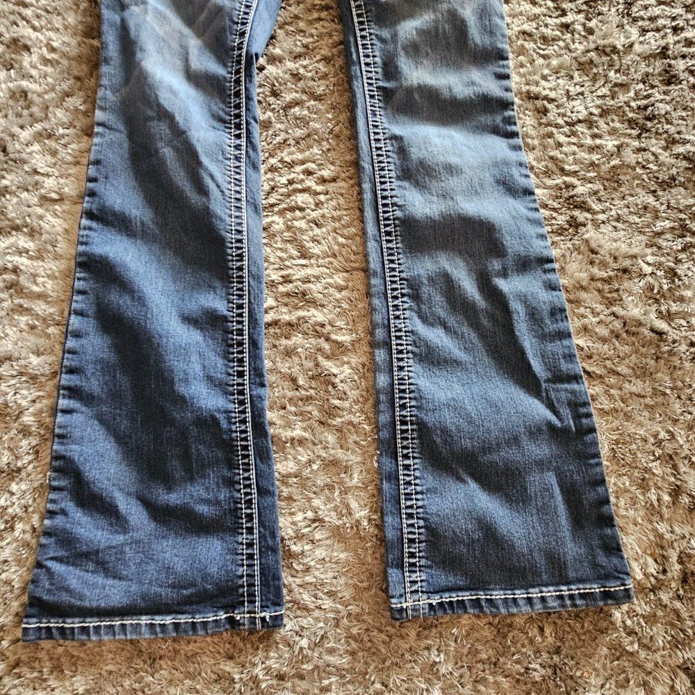 Women's Juniors Soundgirl Bootcut Jeans Medium Wash size 1 / 2 - Picture 3 of 9